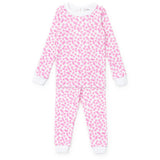 Ava Girls' Pajama Pant Set - Confetti Hearts Pink