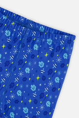 Organic Cotton Two Piece Pajama Set Blue Hanukkah Print