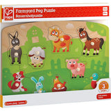 Hape: Peg Puzzle: Farmyard - 10pc Wooden Puzzle