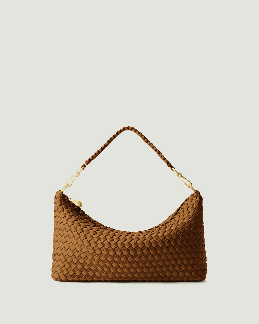 Porto Small Half-Moon Bag | Teak