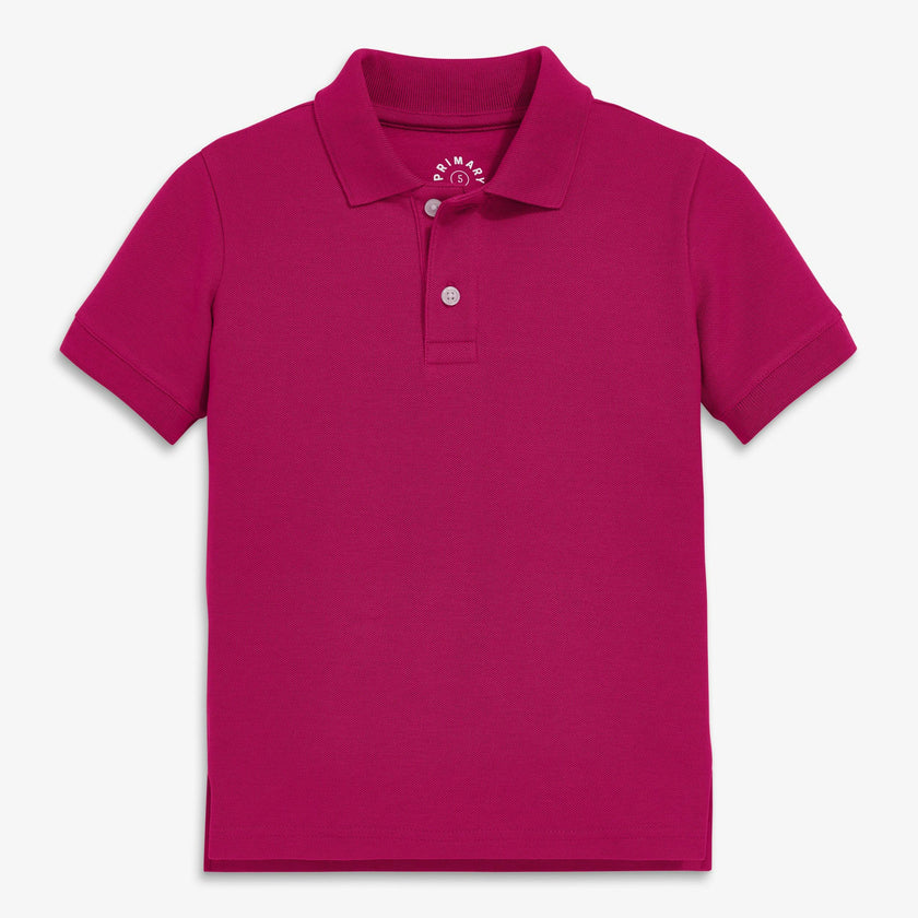Kids short sleeve pique polo