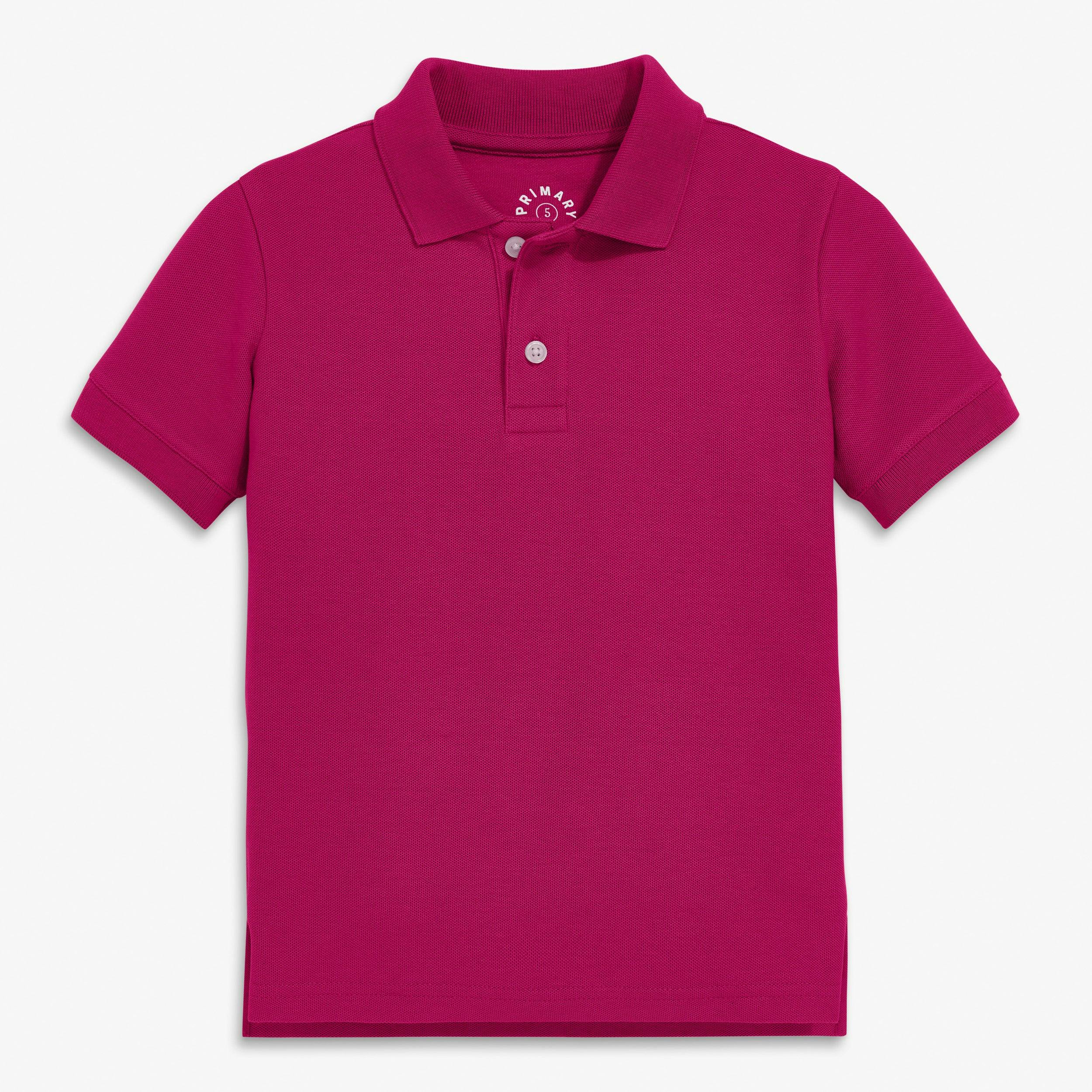 Kids short sleeve pique polo
