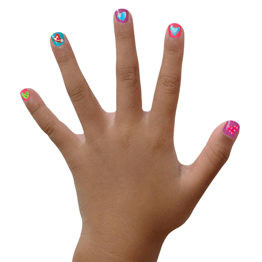 3-D Heart Nail Art