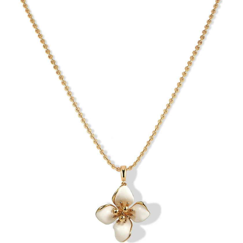 Iris Blossom Pendant Neckalce