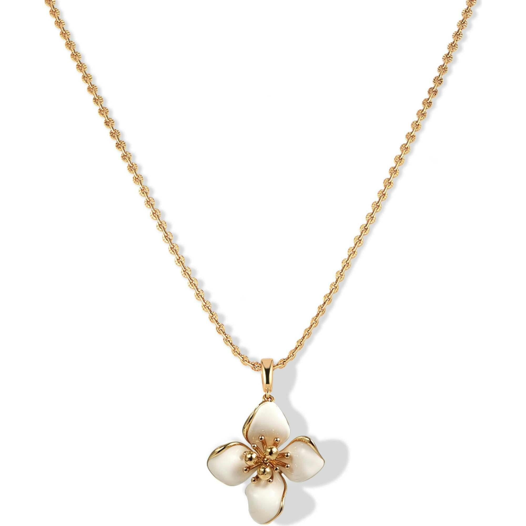 Iris Blossom Pendant Neckalce