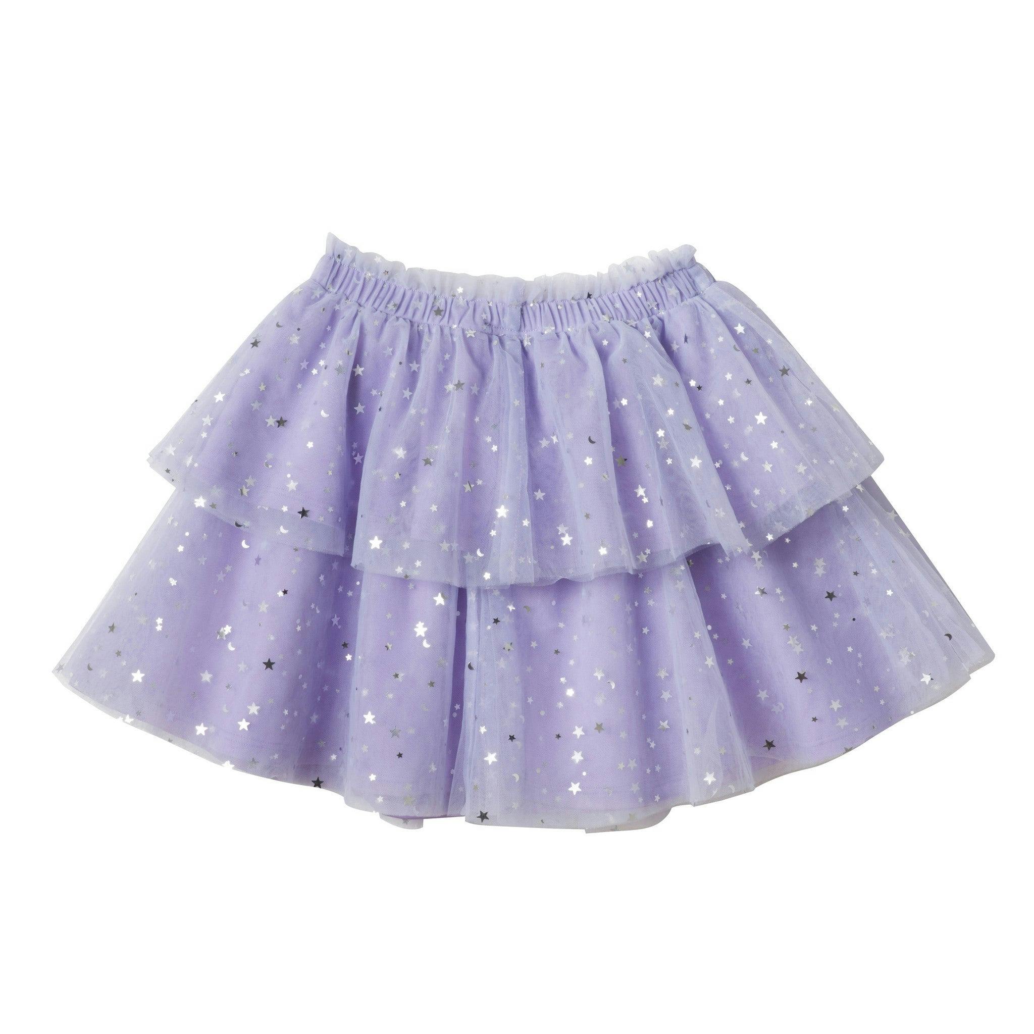 Girls Sweater & Tiered Skirt Set | Purple Halloween