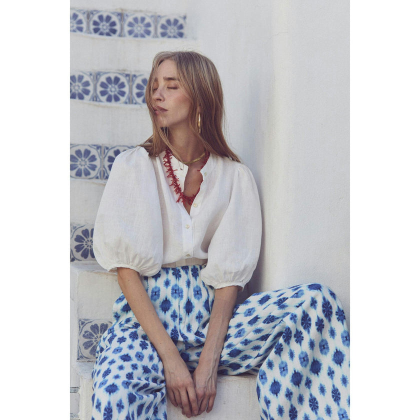Bubble Linen Shirt - Off White