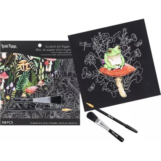 Brea Reese: Scratch Art Paper Pad - Nature - 12 Designs