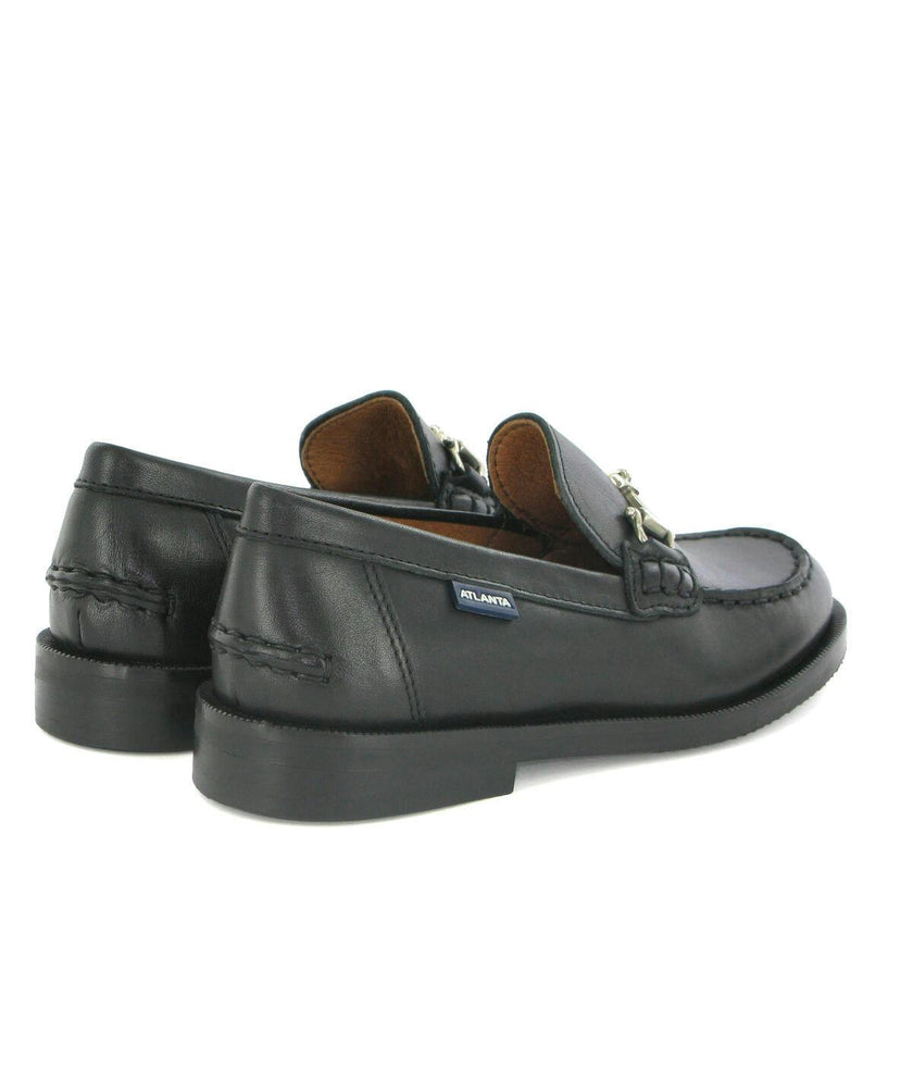 College Shoe in Smooth Leather, Black