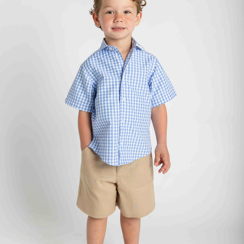 Khaki Linen Look Short