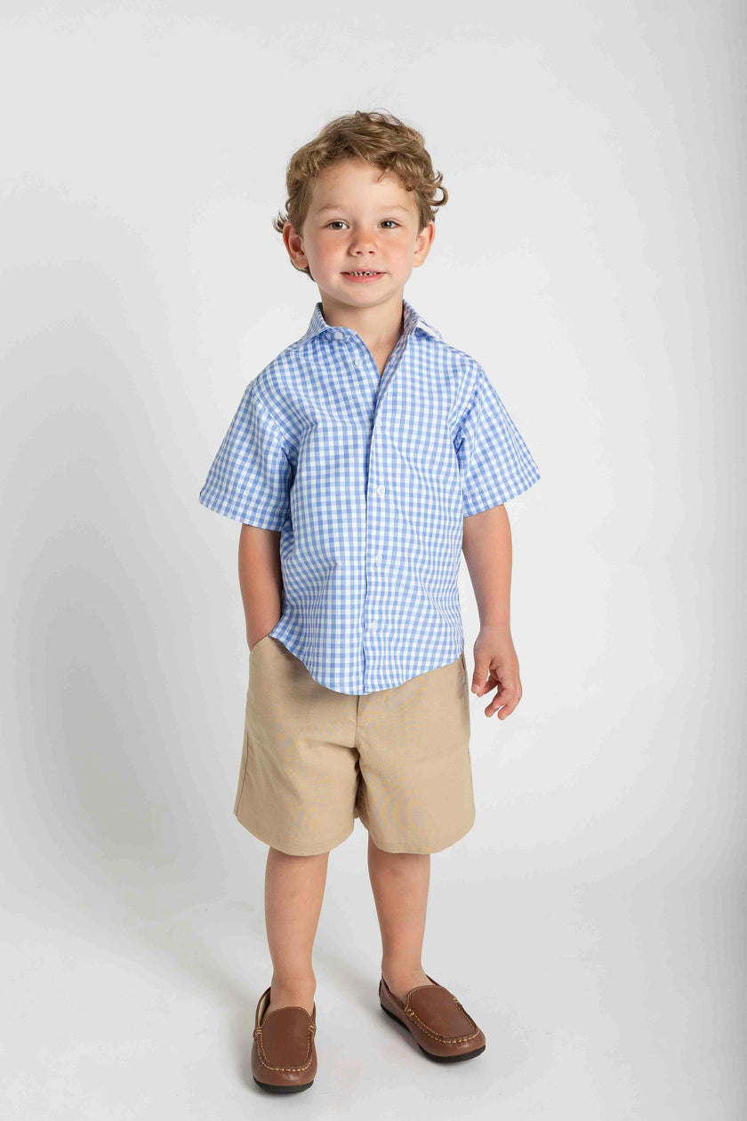 Khaki Linen Look Short