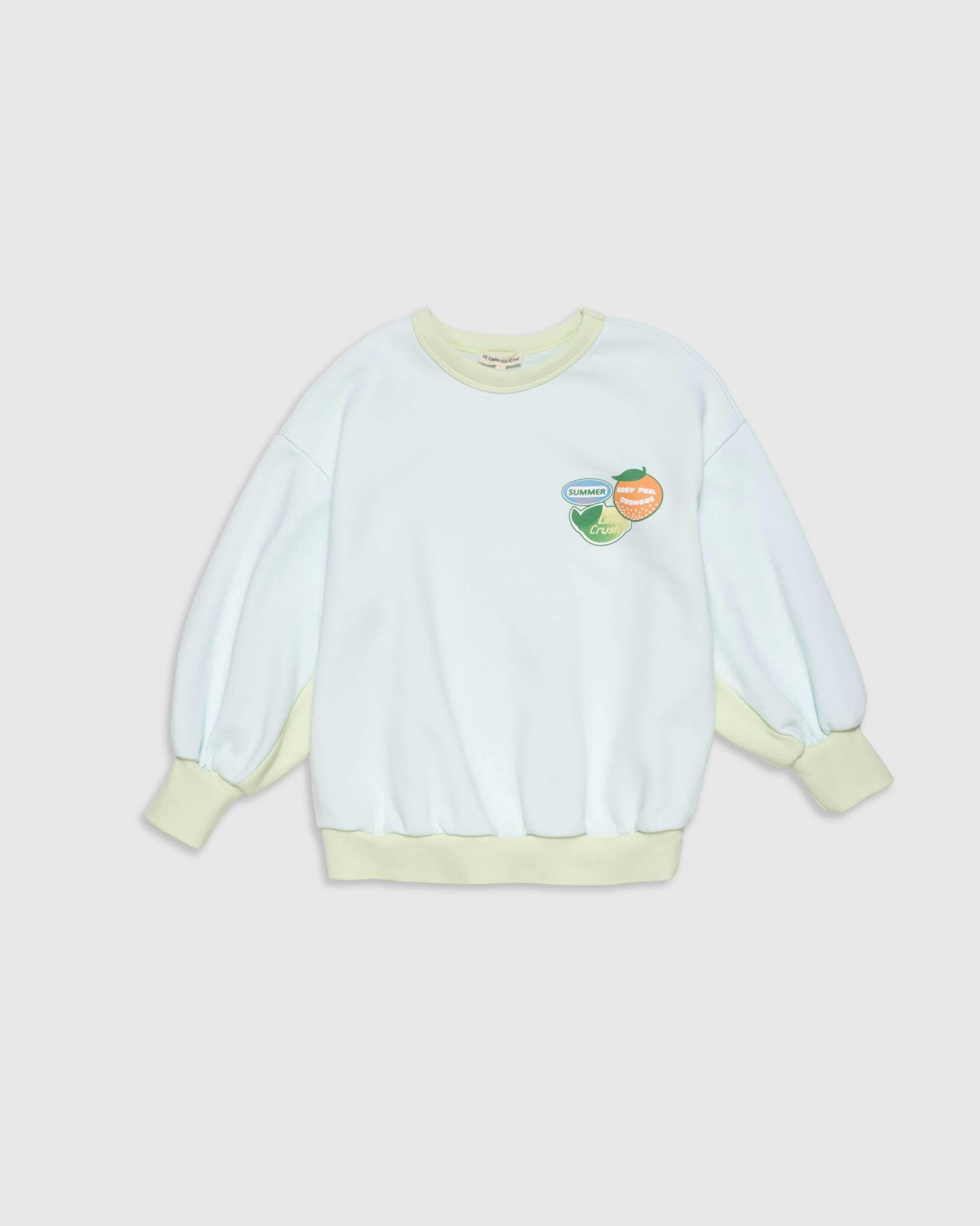 Organic Weekend Sweatshirt in Sky Blue