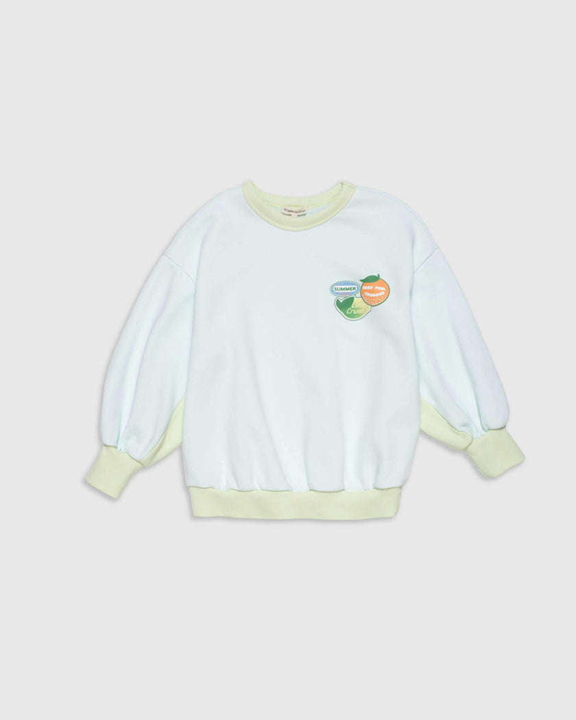 Organic Weekend Sweatshirt in Sky Blue