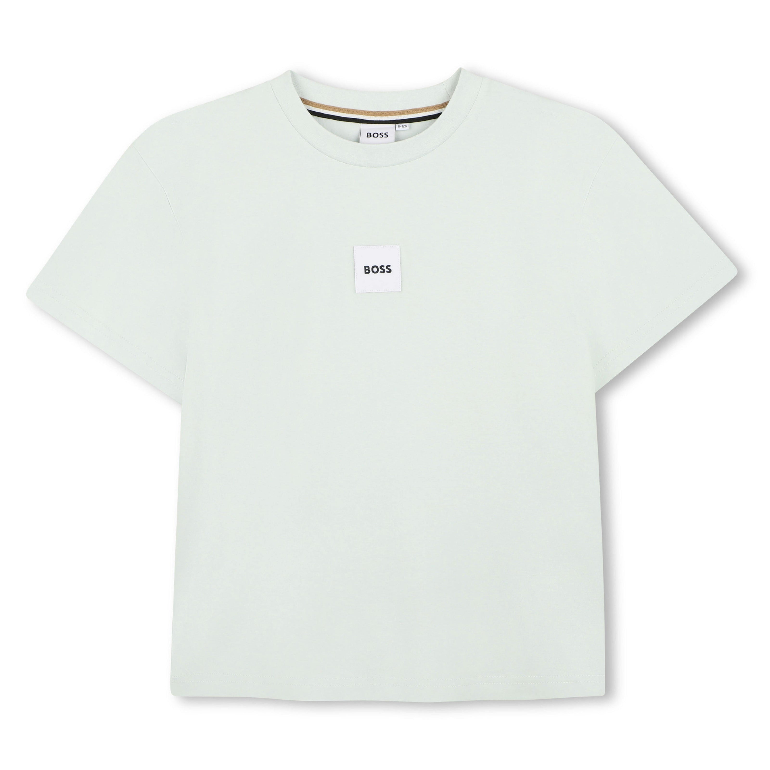 Light Beige Logo Short Sleeve T-Shirt