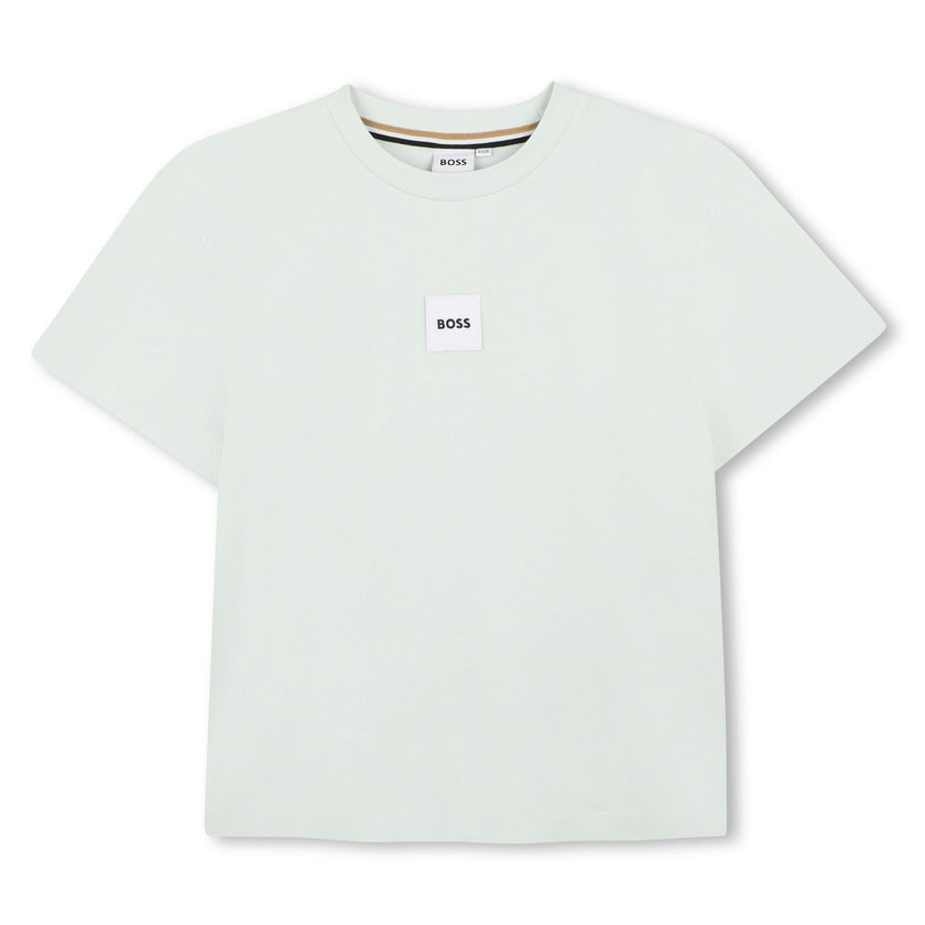 Light Beige Logo Short Sleeve T-Shirt