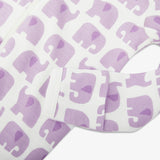 Baby organic animal friends zip footie