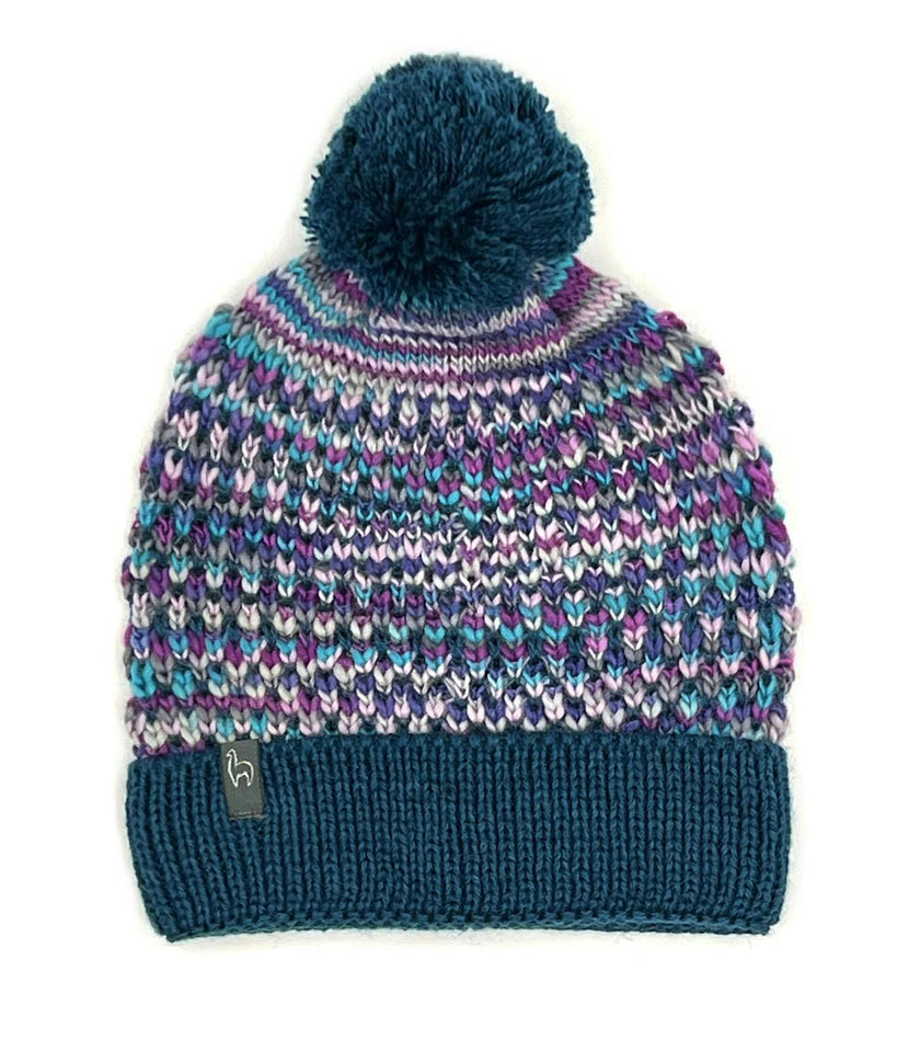 Kids Speckle Pom Pom Beanie
