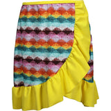Caroline Ruffle Hem Wrap Skirt