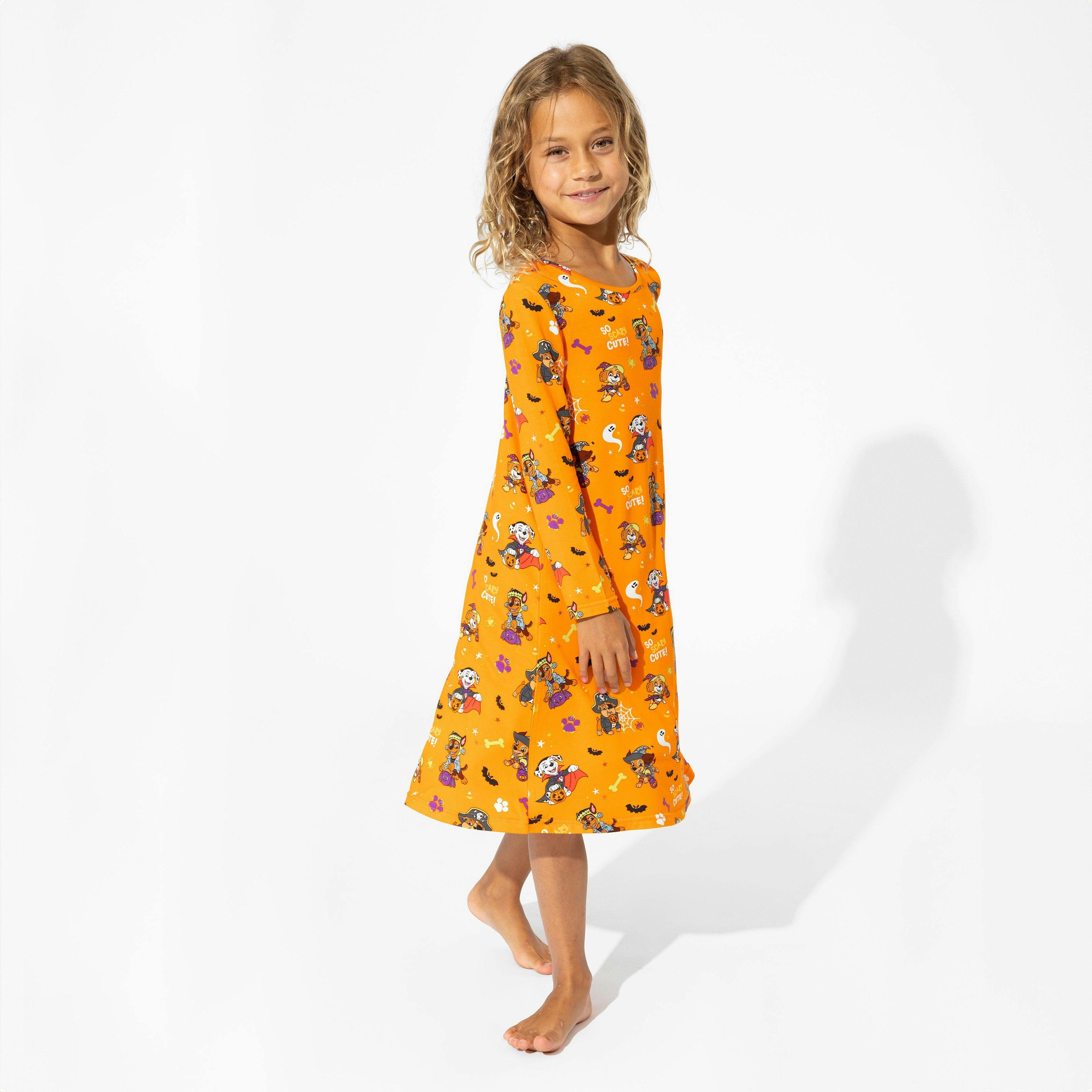 PAW Patrol: Halloween Pups Bamboo Girls' Long Sleeve Dress
