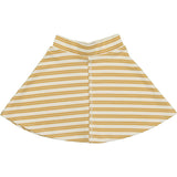 Horizontal Striped A-Line Short Skirt