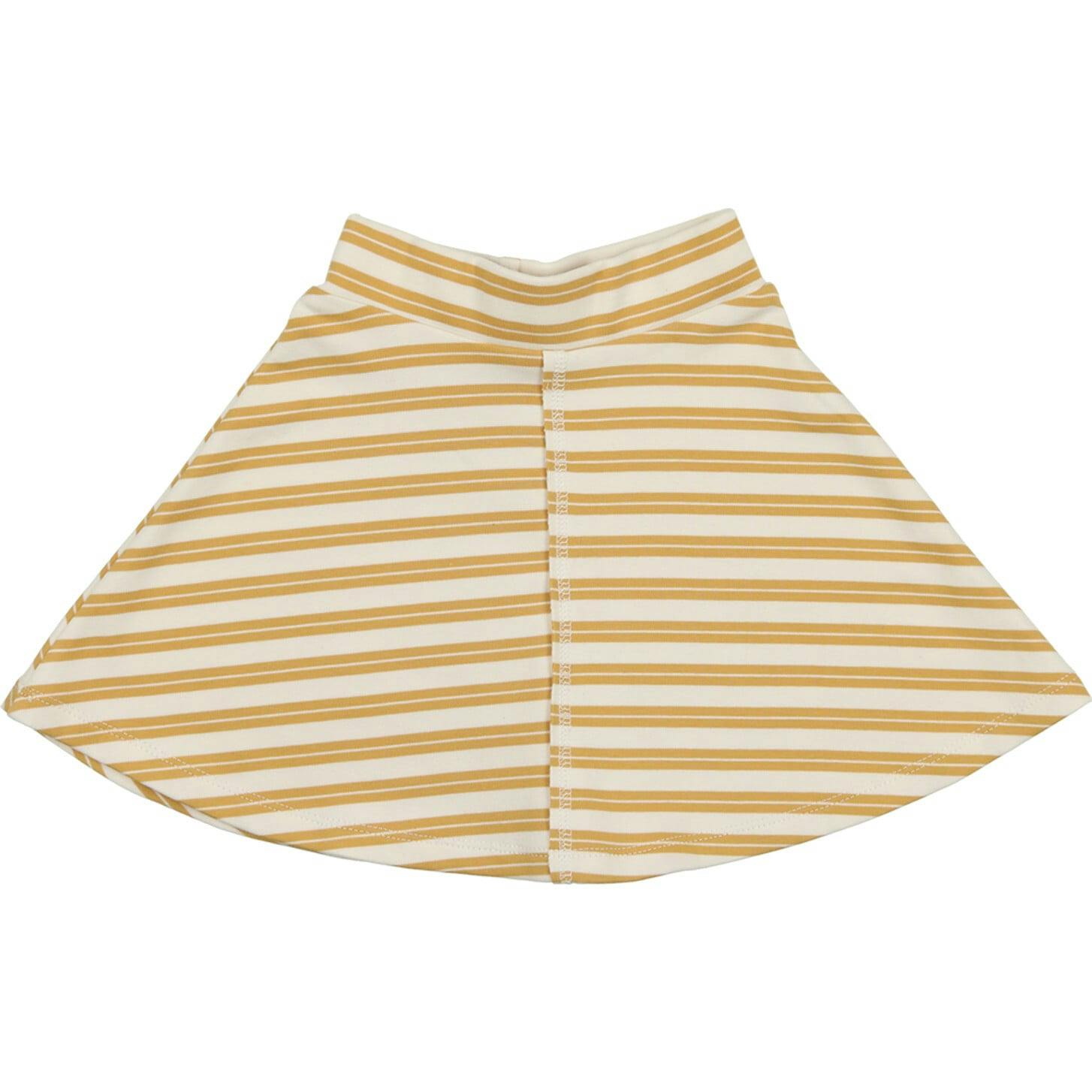 Horizontal Striped A-Line Short Skirt