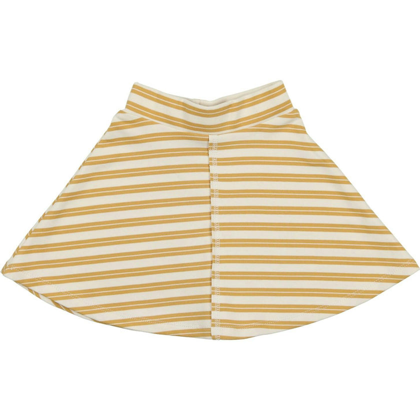 Horizontal Striped A-Line Short Skirt