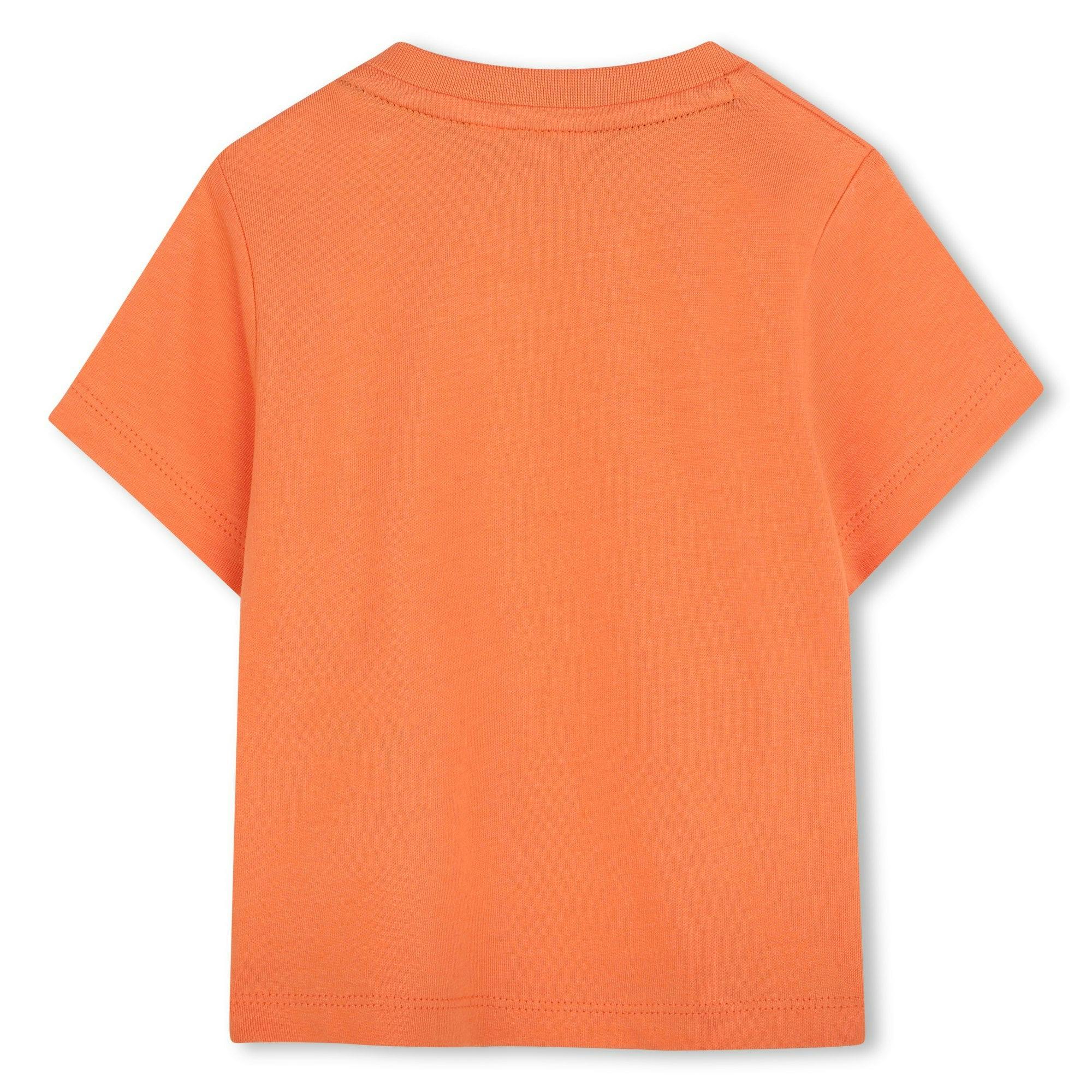 Orange Abstract Logo T-Shirt