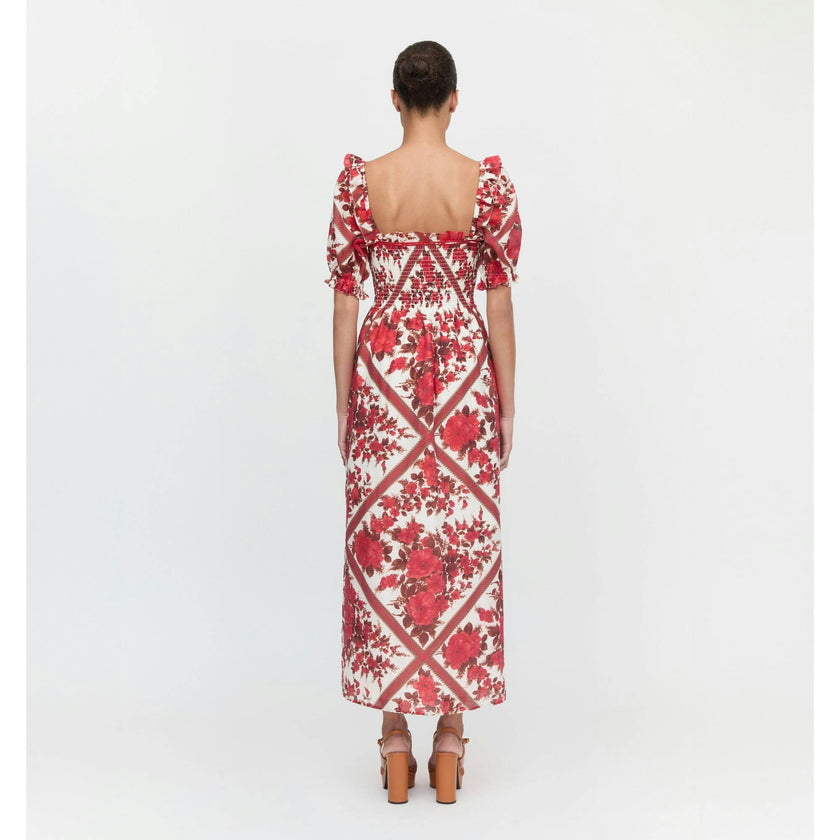 The Scarlett Nap Dress - Red Diamond Rose