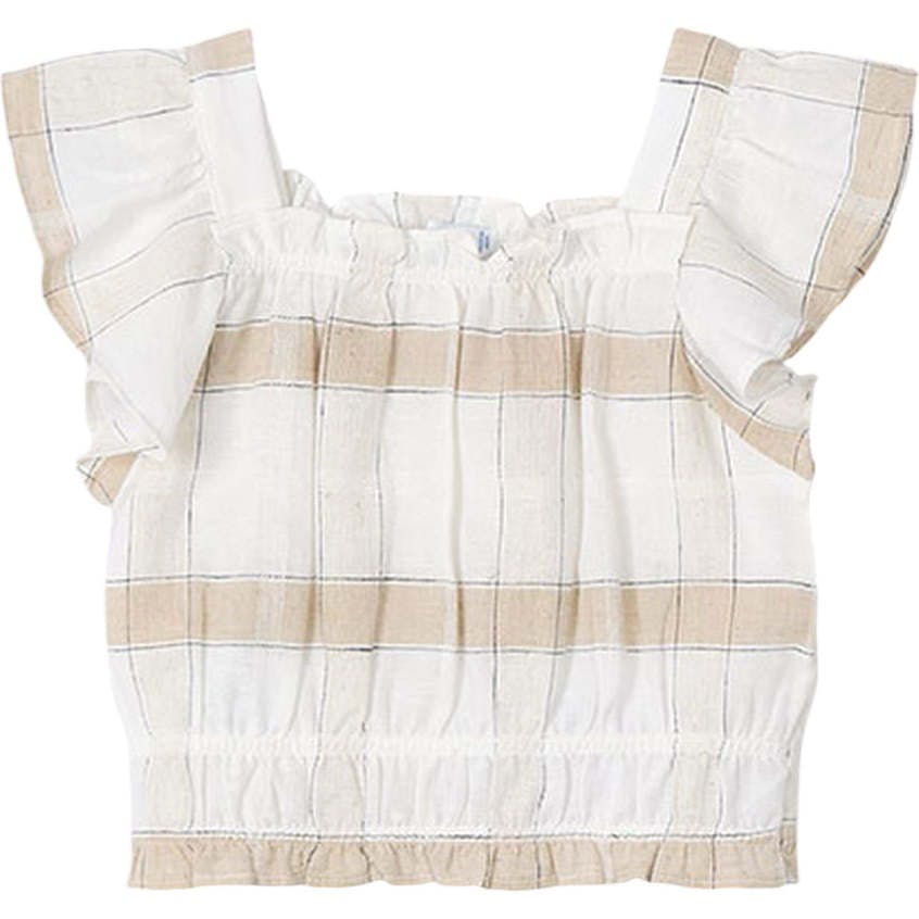 Striped Loose Ruffle Shirt