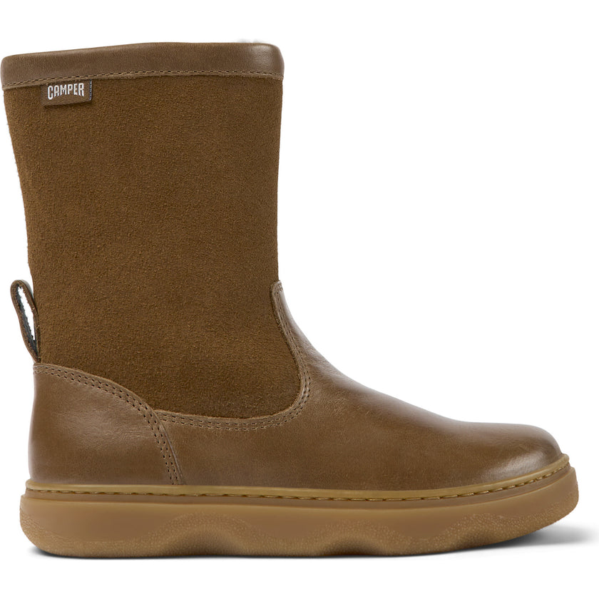 Kiddo Suede Leather Nubuck Boots, Brown