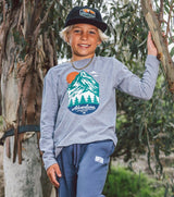 Adventure Ls Tee - Heather Grey