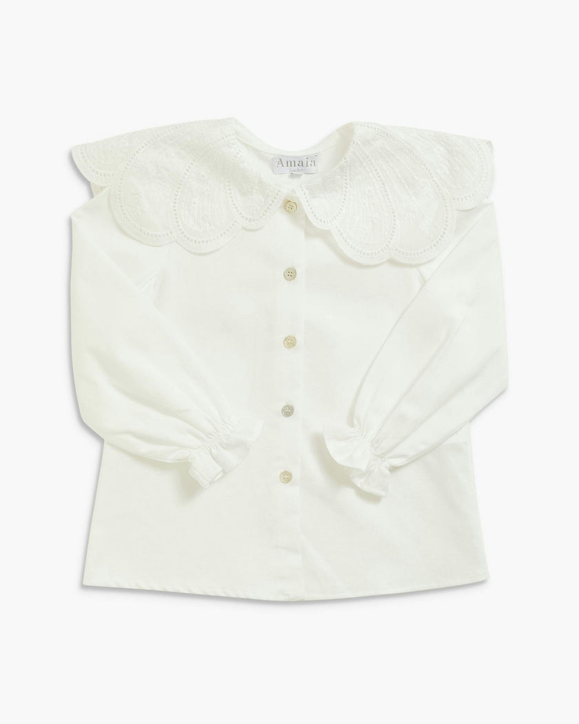 Nina Blouse White Poplin