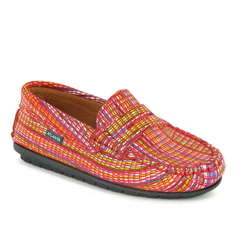 Penny Moccasins, Orange Multi