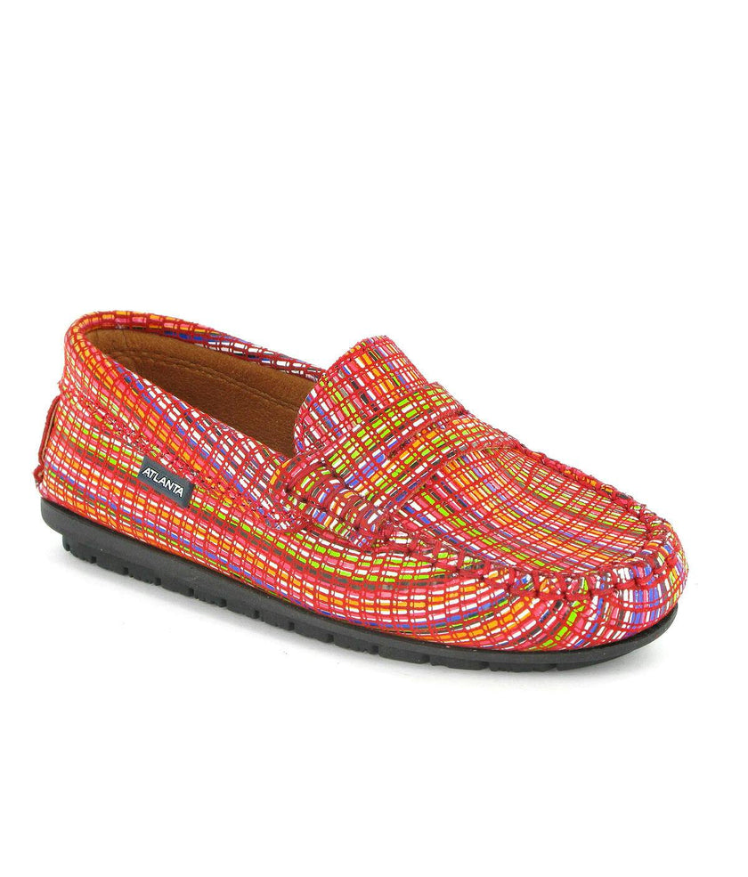 Penny Moccasins, Orange Multi