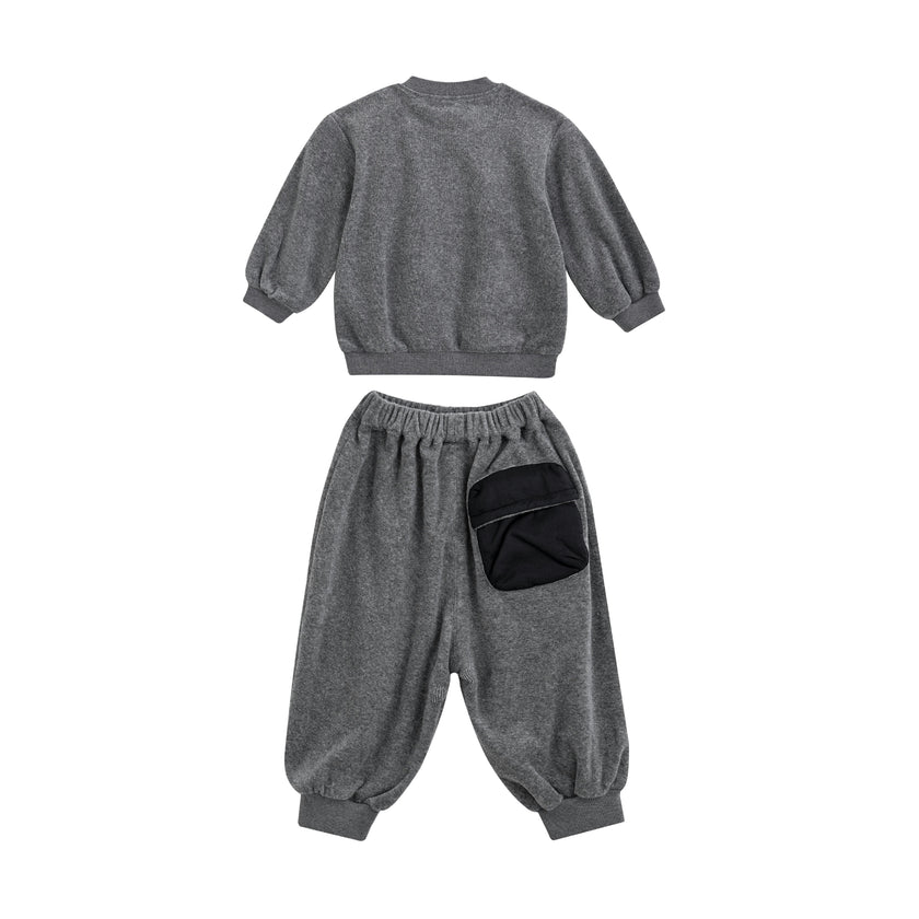 Gray Cotton Spot Set