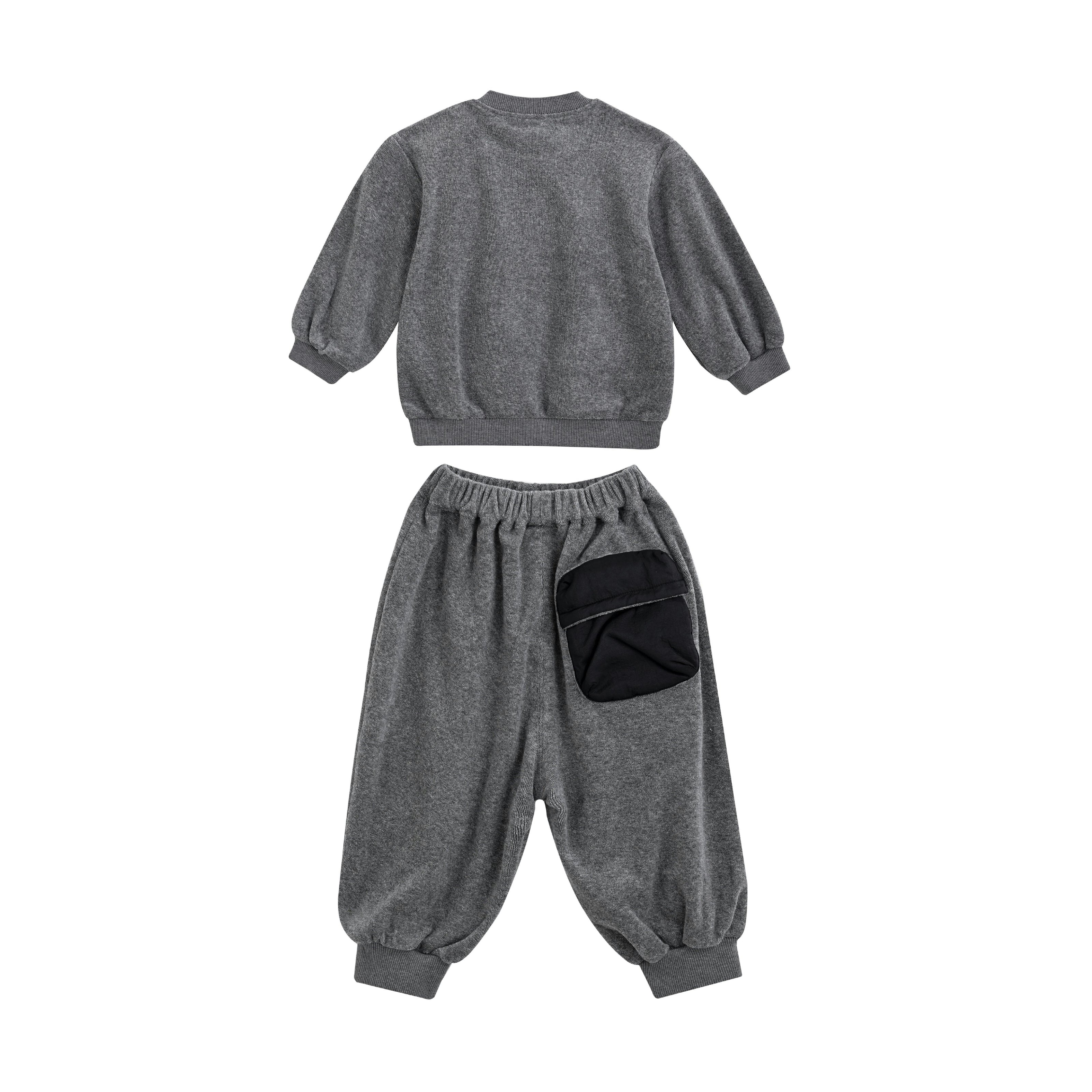 Gray Cotton Spot Set