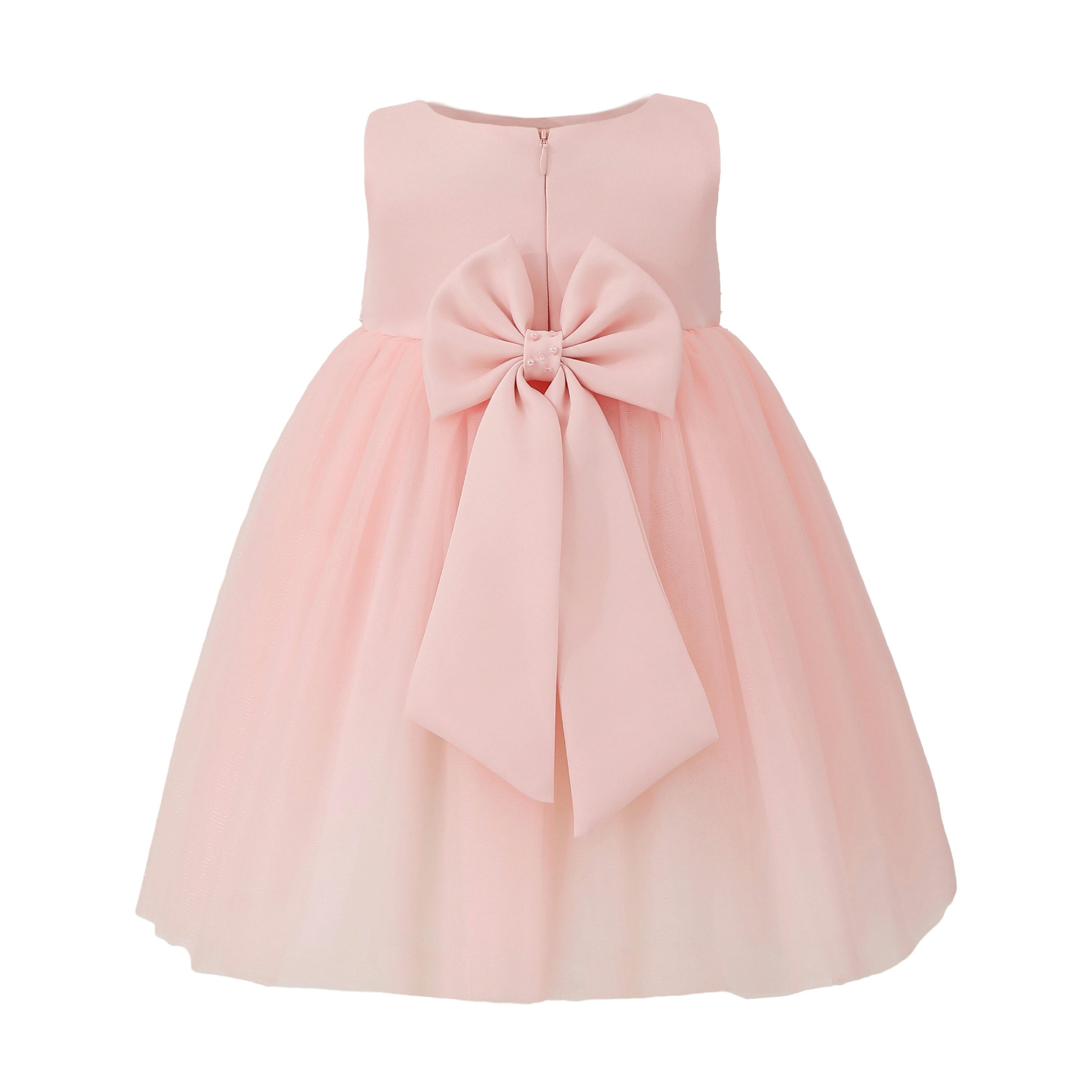Pink Oravelle Lace Petal Gown