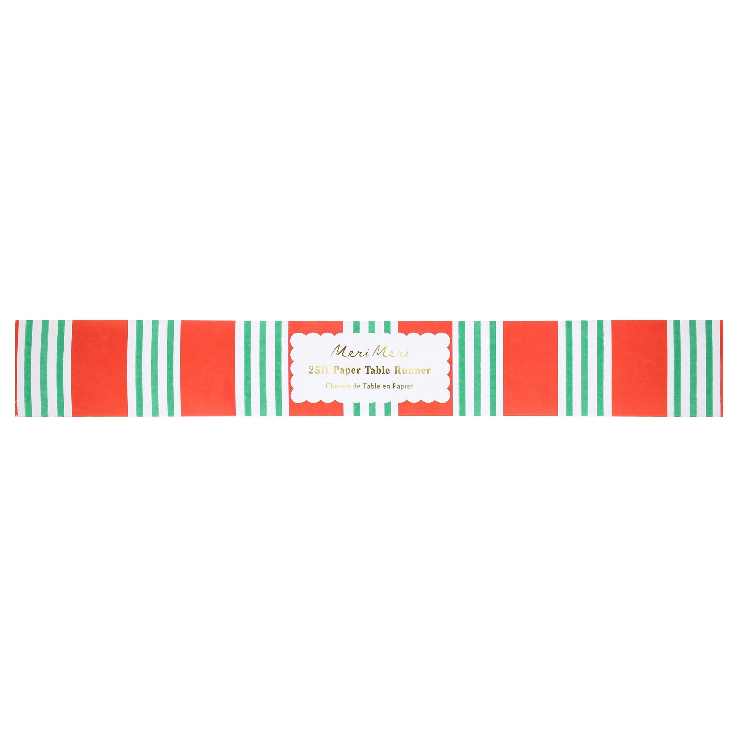 Festive Stripe Table Runner