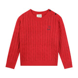 CLASSY red cable sweater