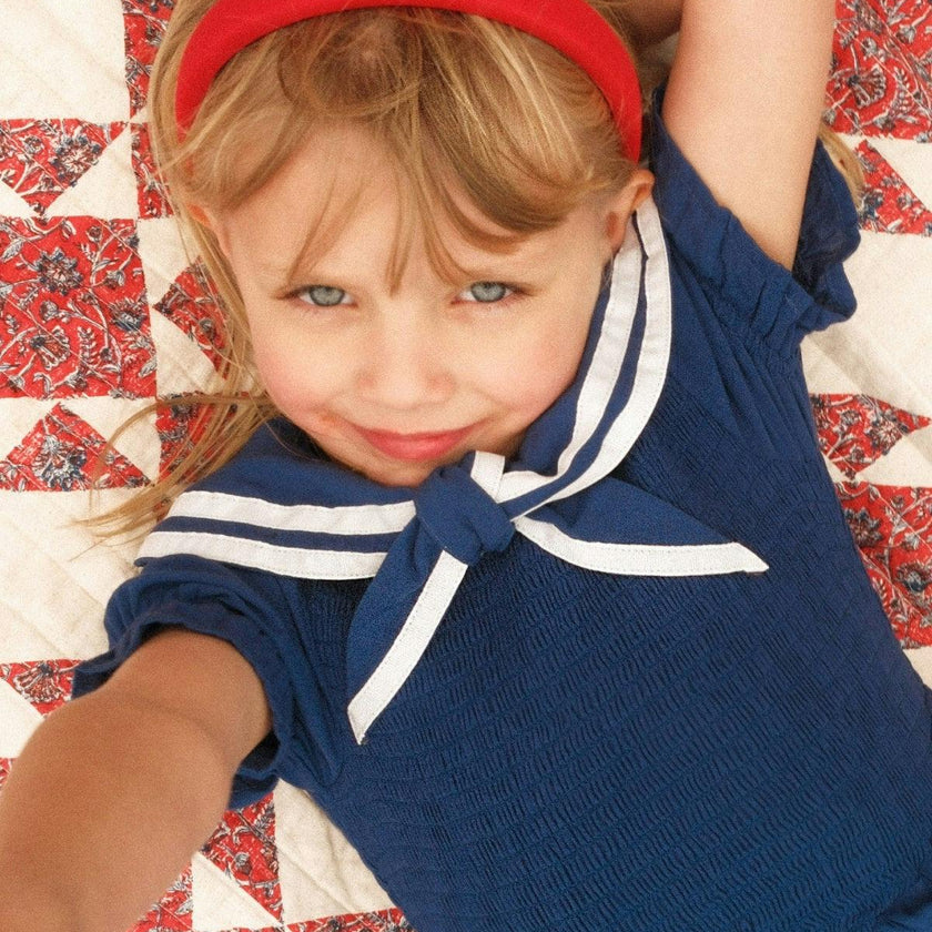 Mini Alice Dress in Navy