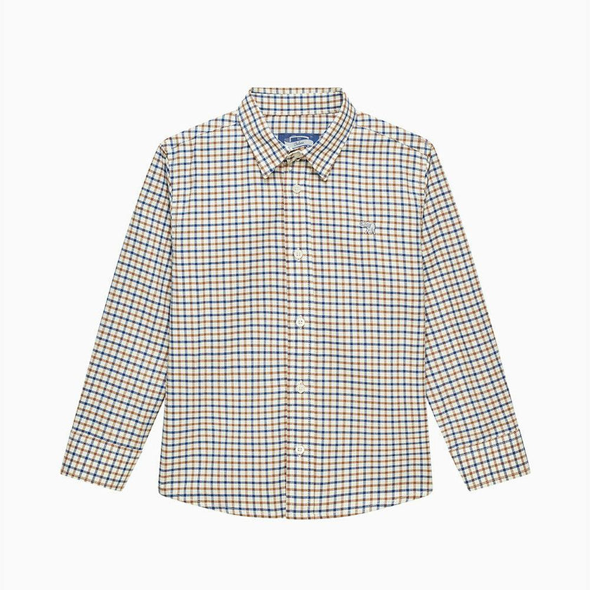 Oliver Shirt in Camel Check