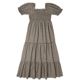 Organic Smocked Tiered Dress