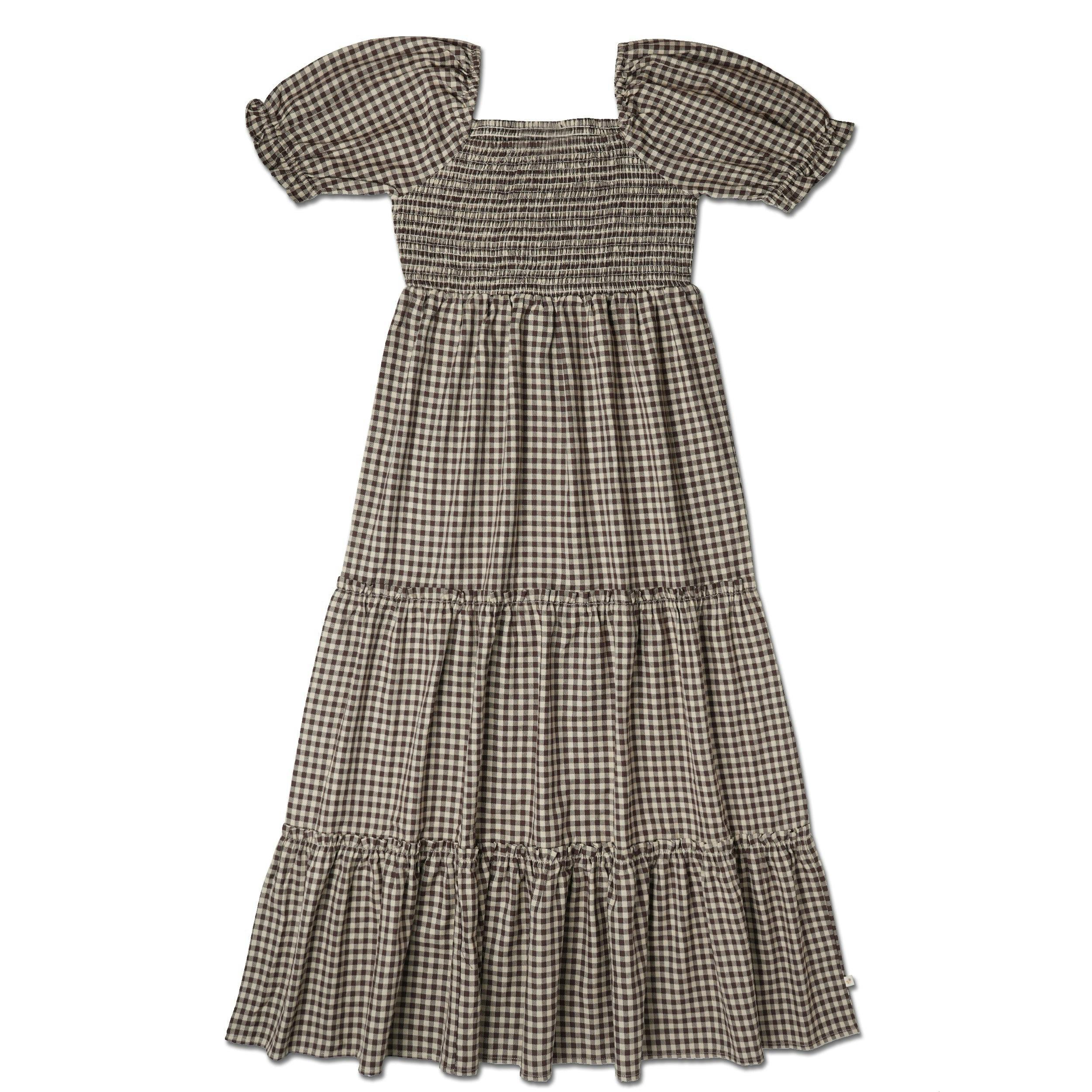 Organic Smocked Tiered Dress