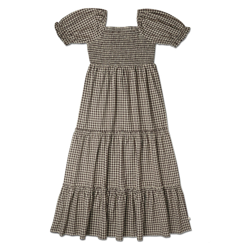 Organic Smocked Tiered Dress