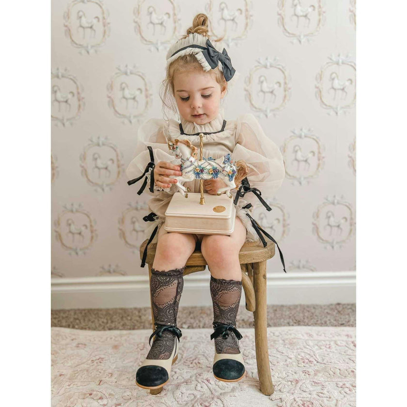Coco-Caramel Tulle Hair Sash