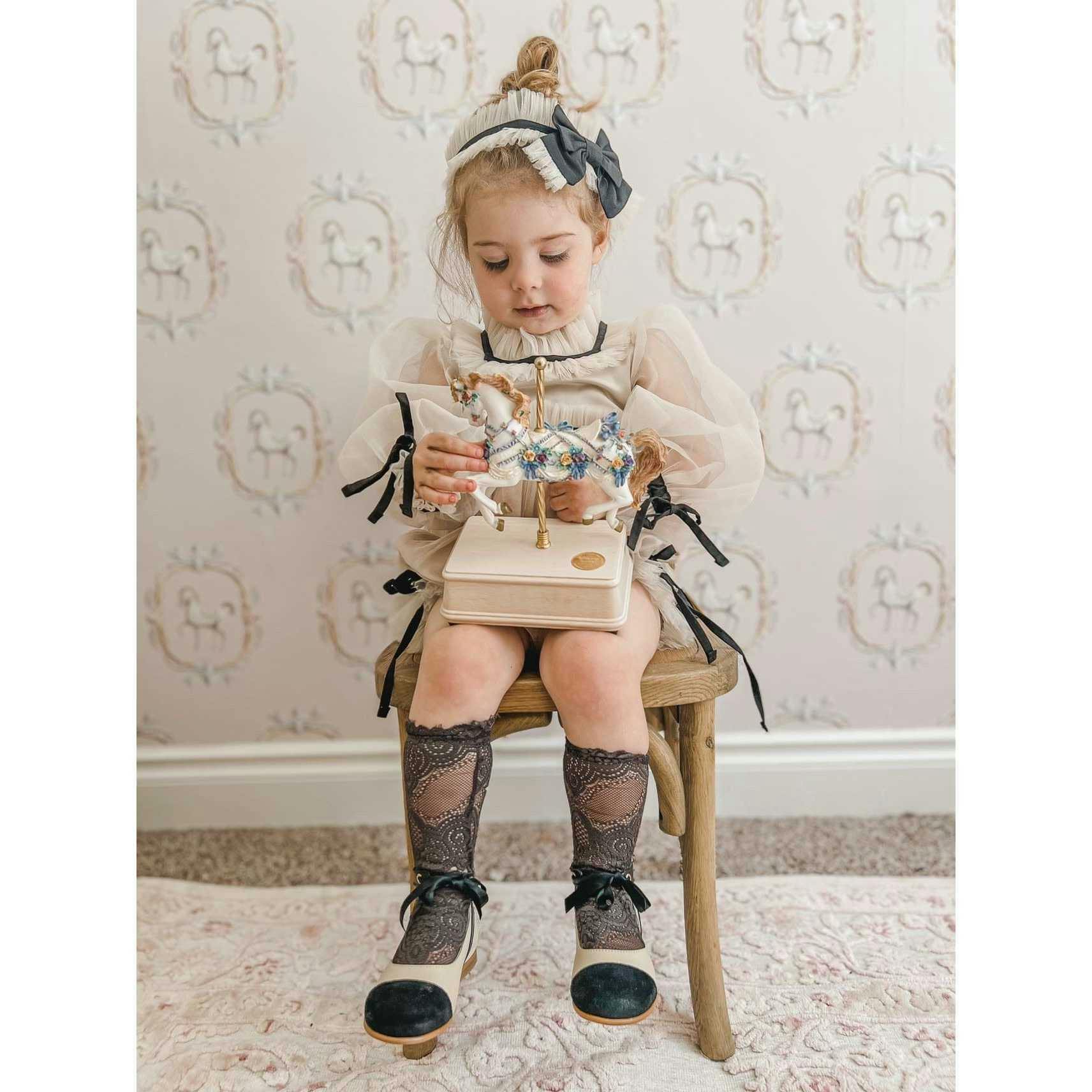 Coco-Caramel Tulle Hair Sash