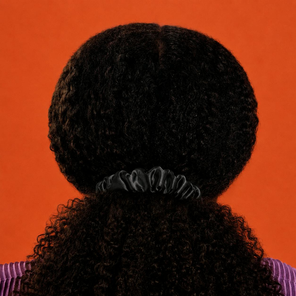 Black Silk Scrunchies