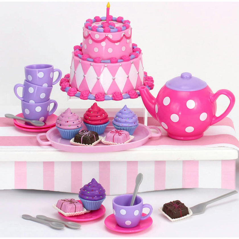 Sophia’s 21-Piece Cake & Tea Party Accessories Set for 18" Dolls, Multi