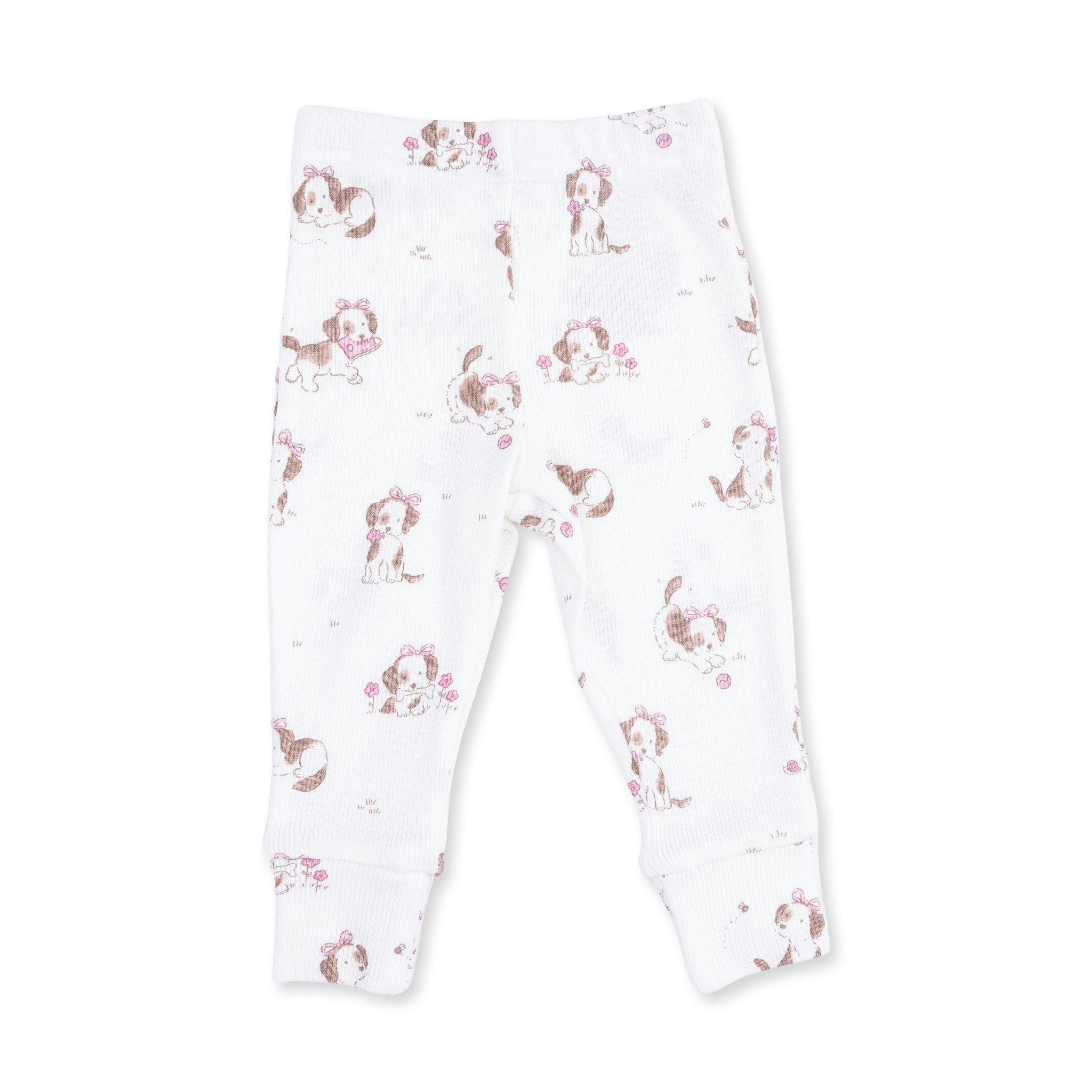 Explorer Puppy Pink - Long Sleeve Ruffle Top and Pant