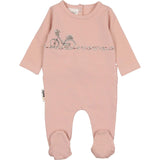Flower Bike Print Footie, Red